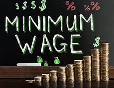 image minimum wage text coin picture