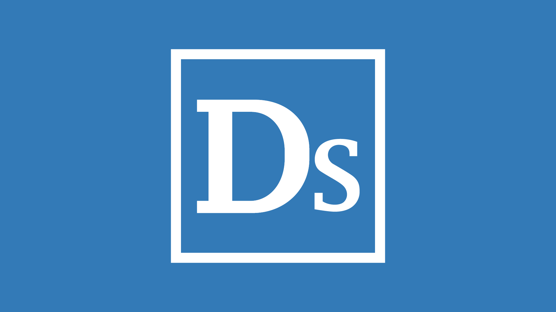 DiplomaSender logo in white on a blue background.