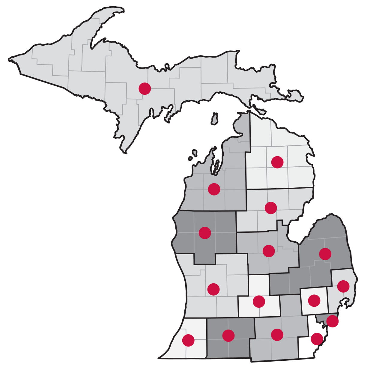 Going PRO Talent Fund Key Contacts Map