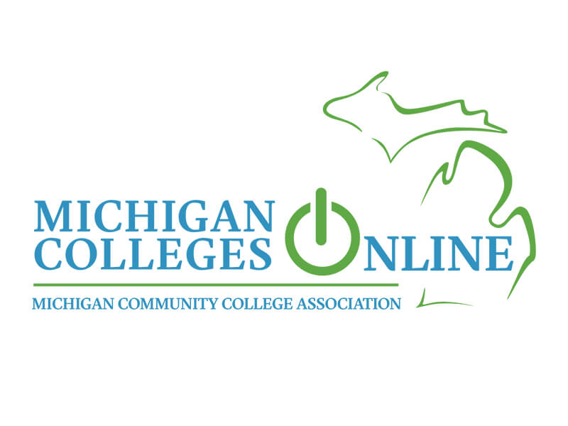 Michigan Colleges Online — Michigan Community College Association logo
