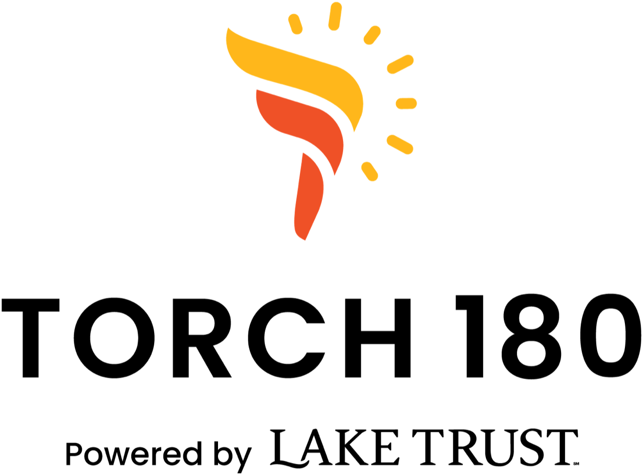 Torch 180 Powered by LAKE TRUST logo.