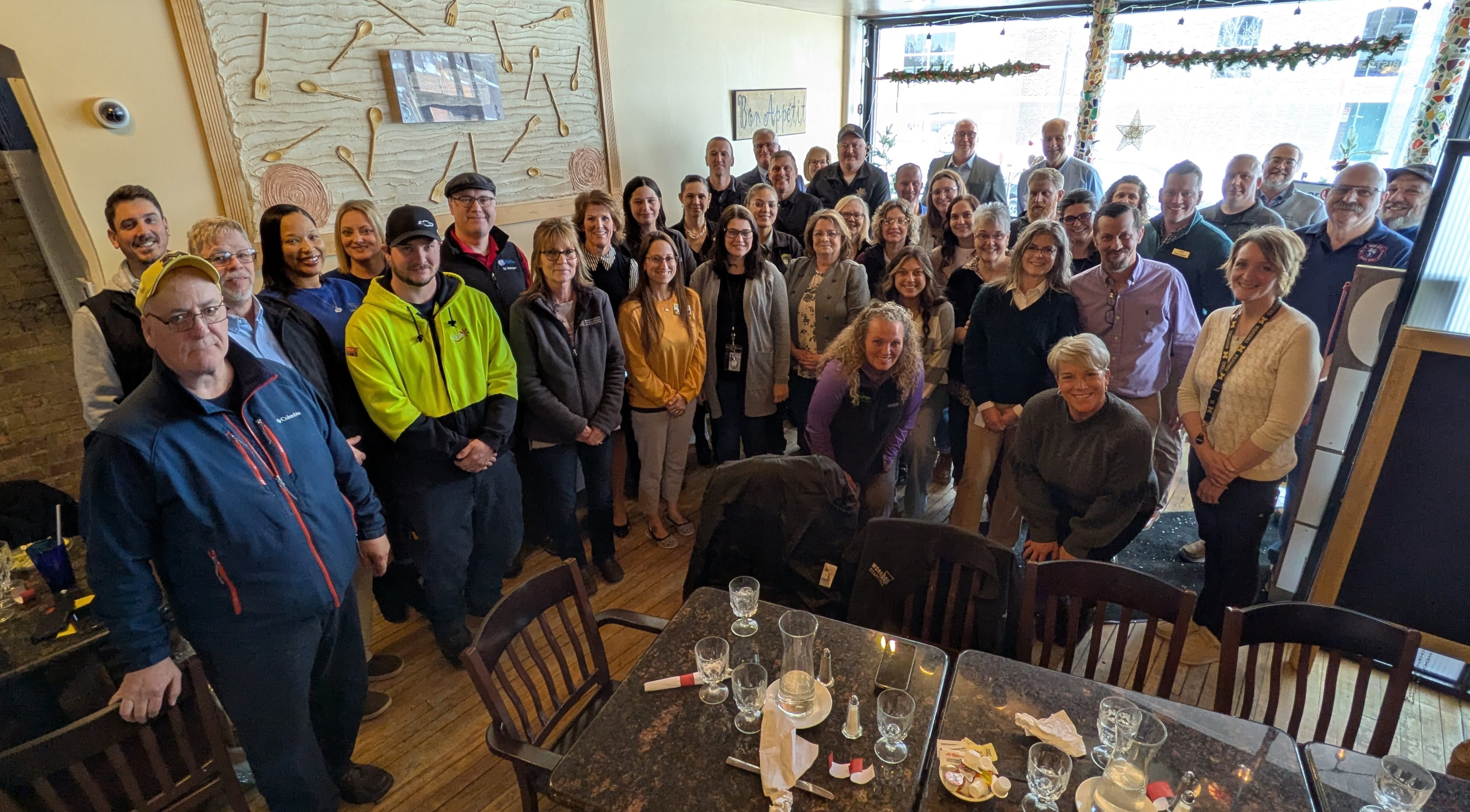Group of people who attended the Race to Talent event in Reed City.