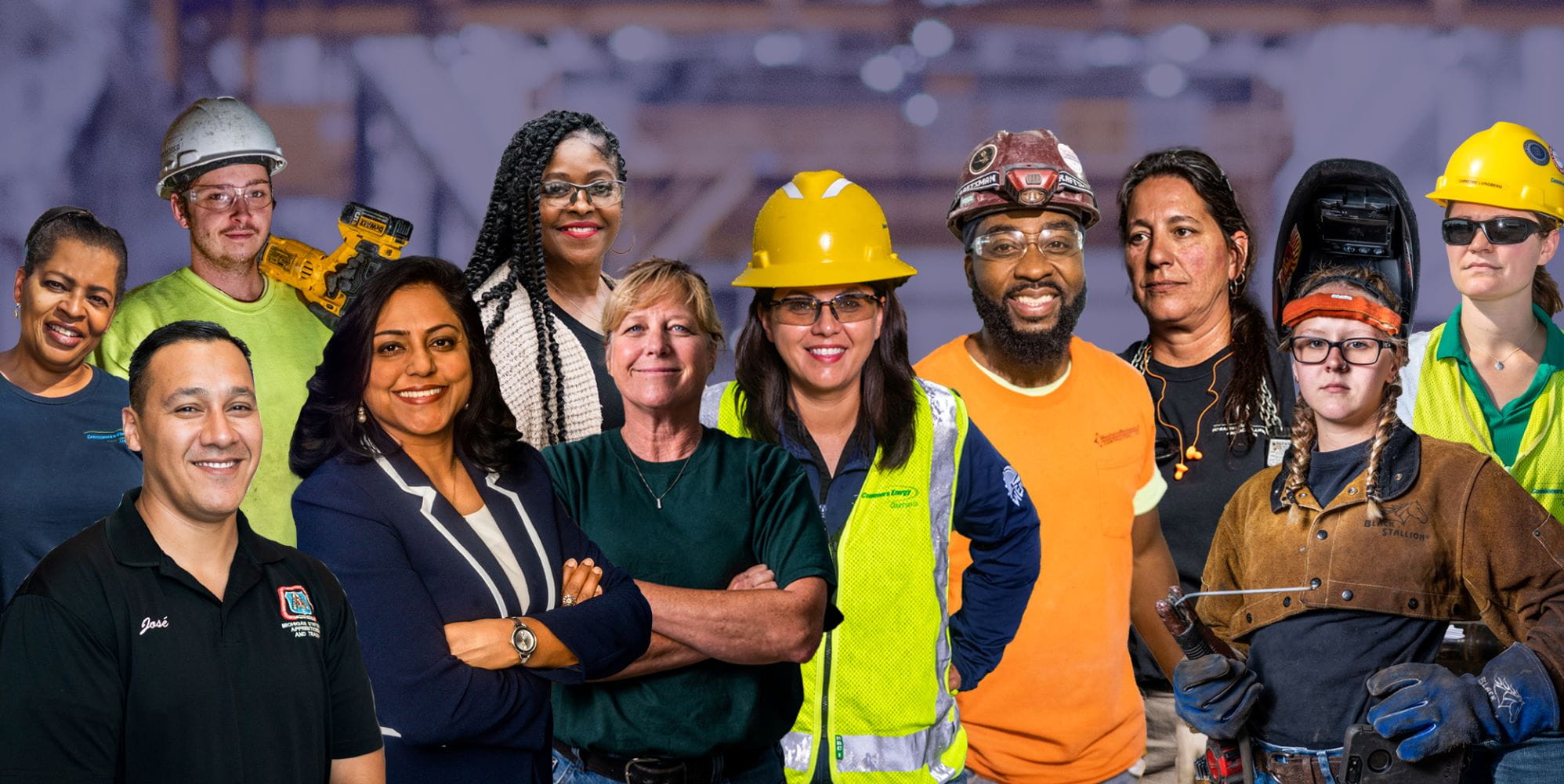 Employees various industries