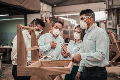 Workers in a factory