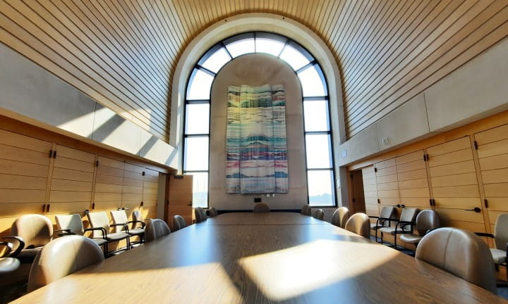 2023 LM About Board Hero Image Board Room Interior
