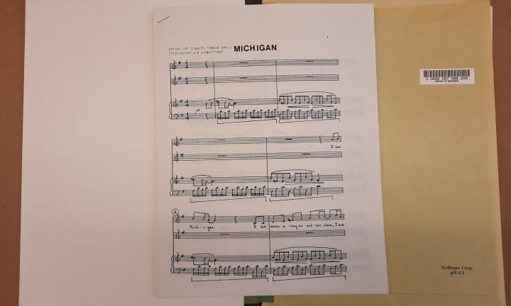 2025 Library of Michigan About Make A Gift Music Sheet