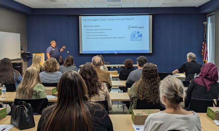 2024 Library of Michigan For Libraries Administration Statistics Joe Hamlin Presenting