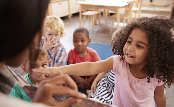 Children at story time