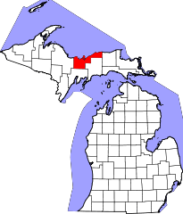Alger County Map Link