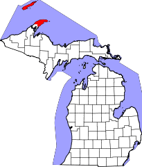 Keweenaw County Map Link