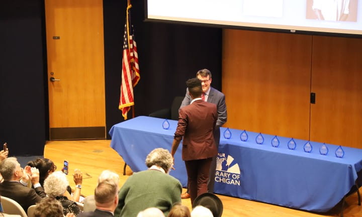 2025 Library of Michigan For Public Michigan Notable Books Night for Notables Aaron Robertson