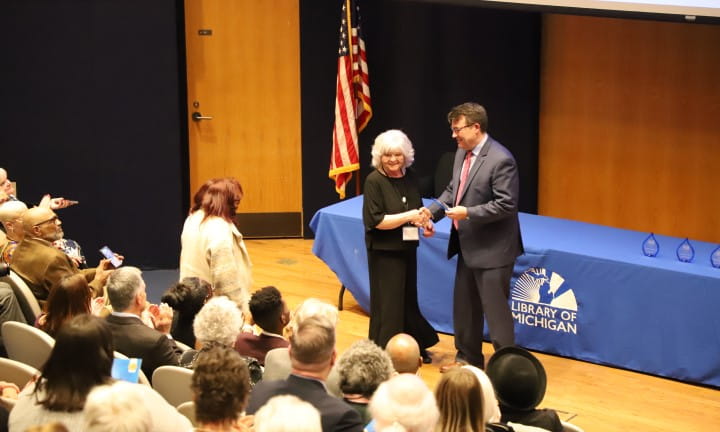 2025 Library of Michigan For Public Michigan Notable Books Night for Notables Mary Cobra Becky Tyner