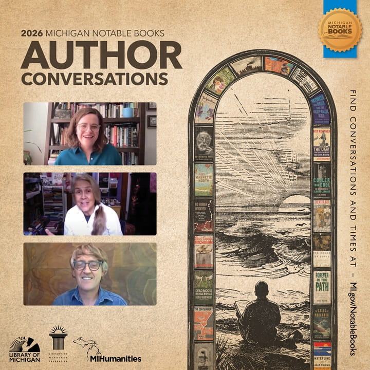 2026 Michigan Notable Books Promotional Graphics Author Conversations Thumbnail