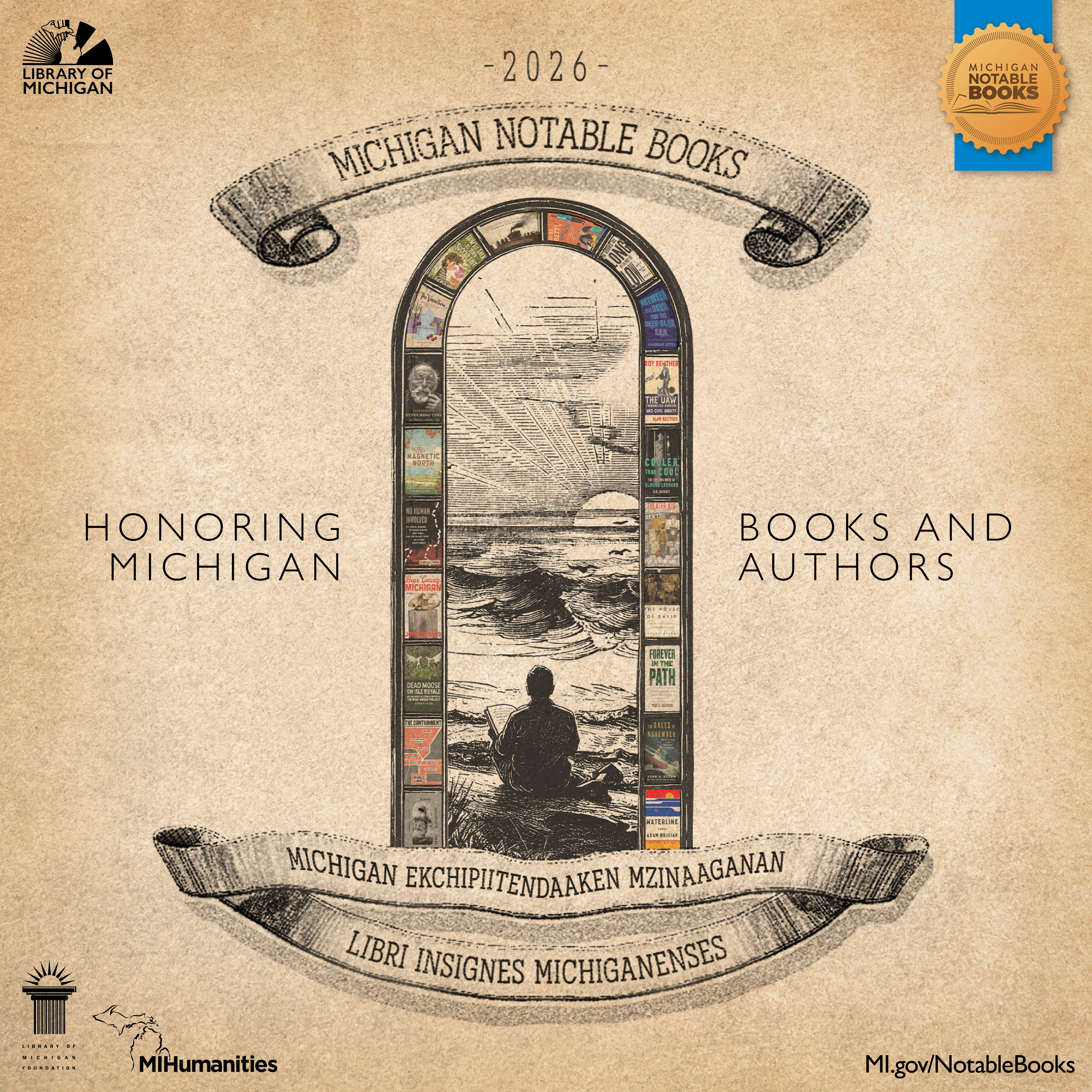 Notable Programs Promotional Graphics for Michigan Notable Books Program