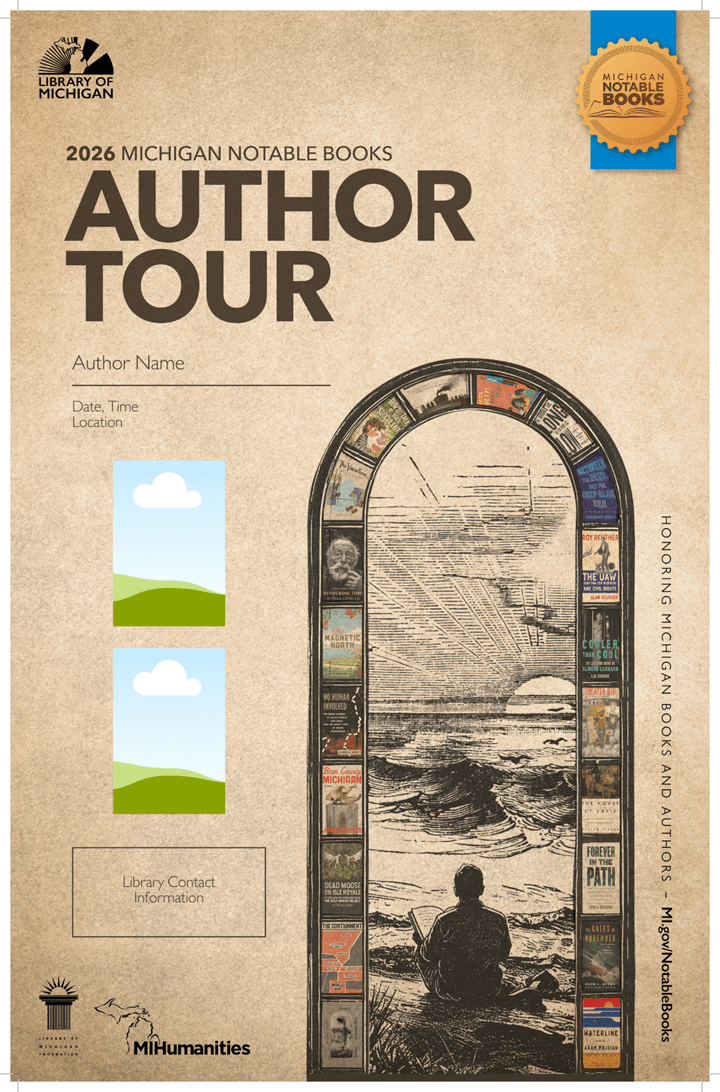 Library of Michigan 2026 Michigan Notable Books Tour 11x17 Printer