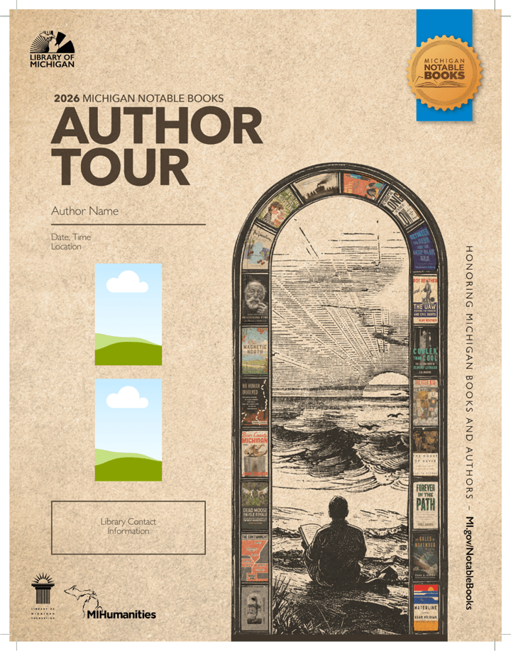 Library of Michigan 2026 Michigan Notable Books Tour 85x11 Printer
