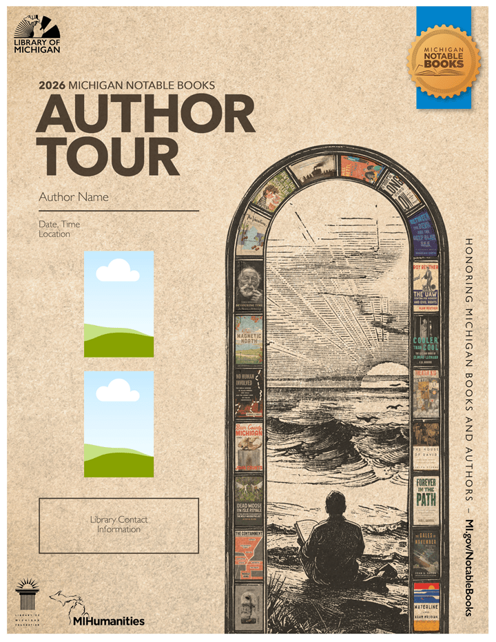 Library of Michigan 2026 Michigan Notable Books Tour 85x11 Inhouse