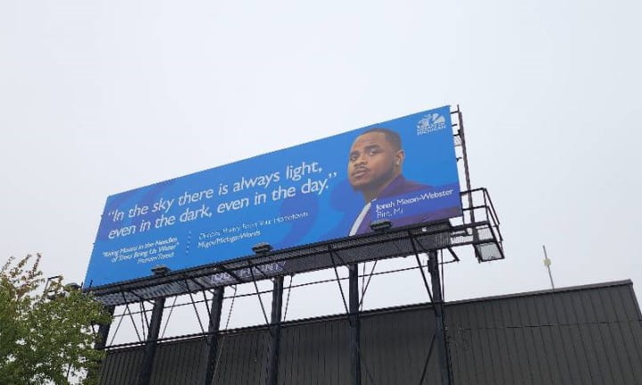2024 Library of Michigan For Public Michigan Poet Laureate Michigan Words Billboard 2