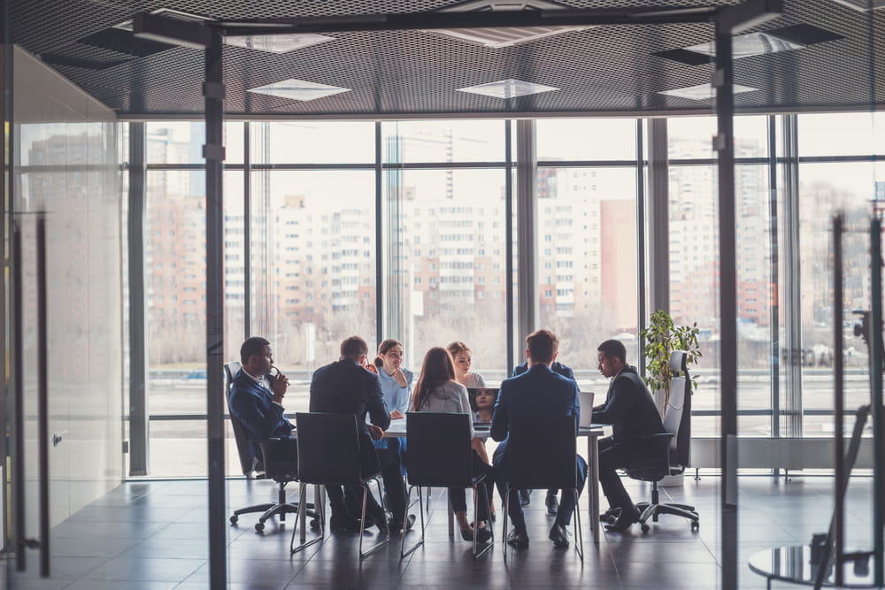 manager in meeting