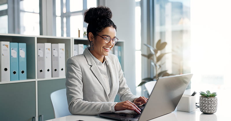 woman working in professional setting