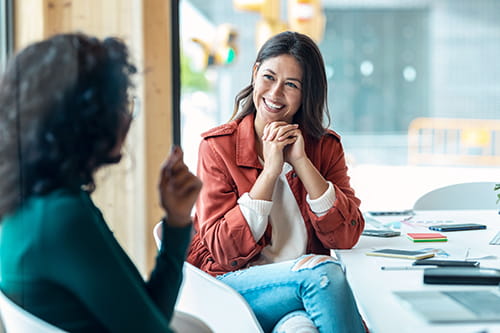 women working together