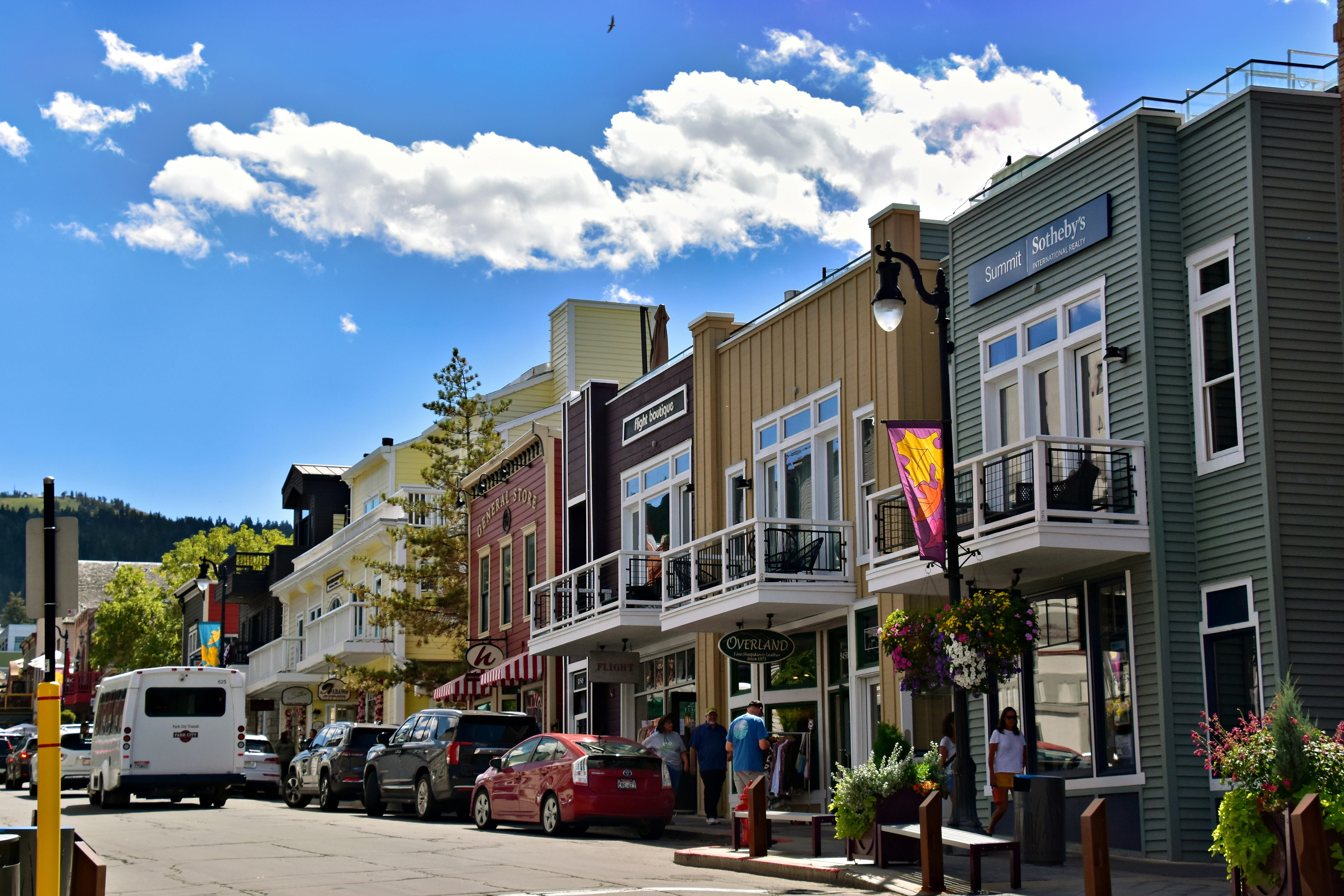 businesses on downtown street