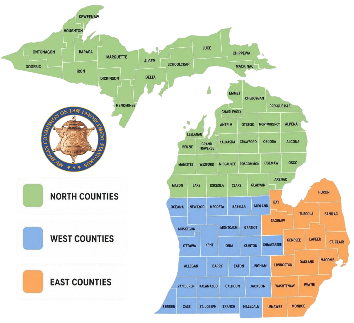 Michigan county map