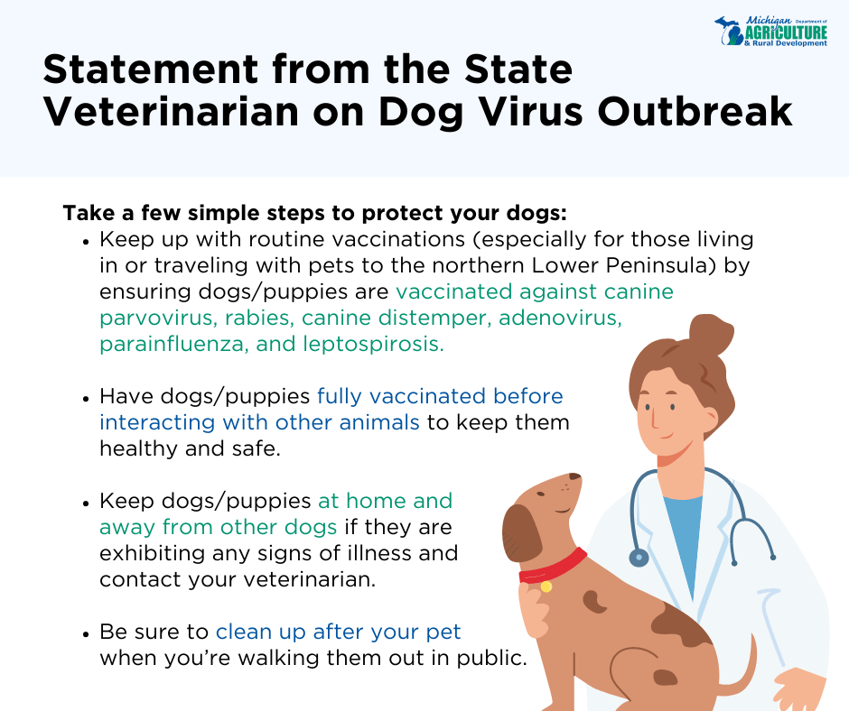 State Vet Dog Virus Statement