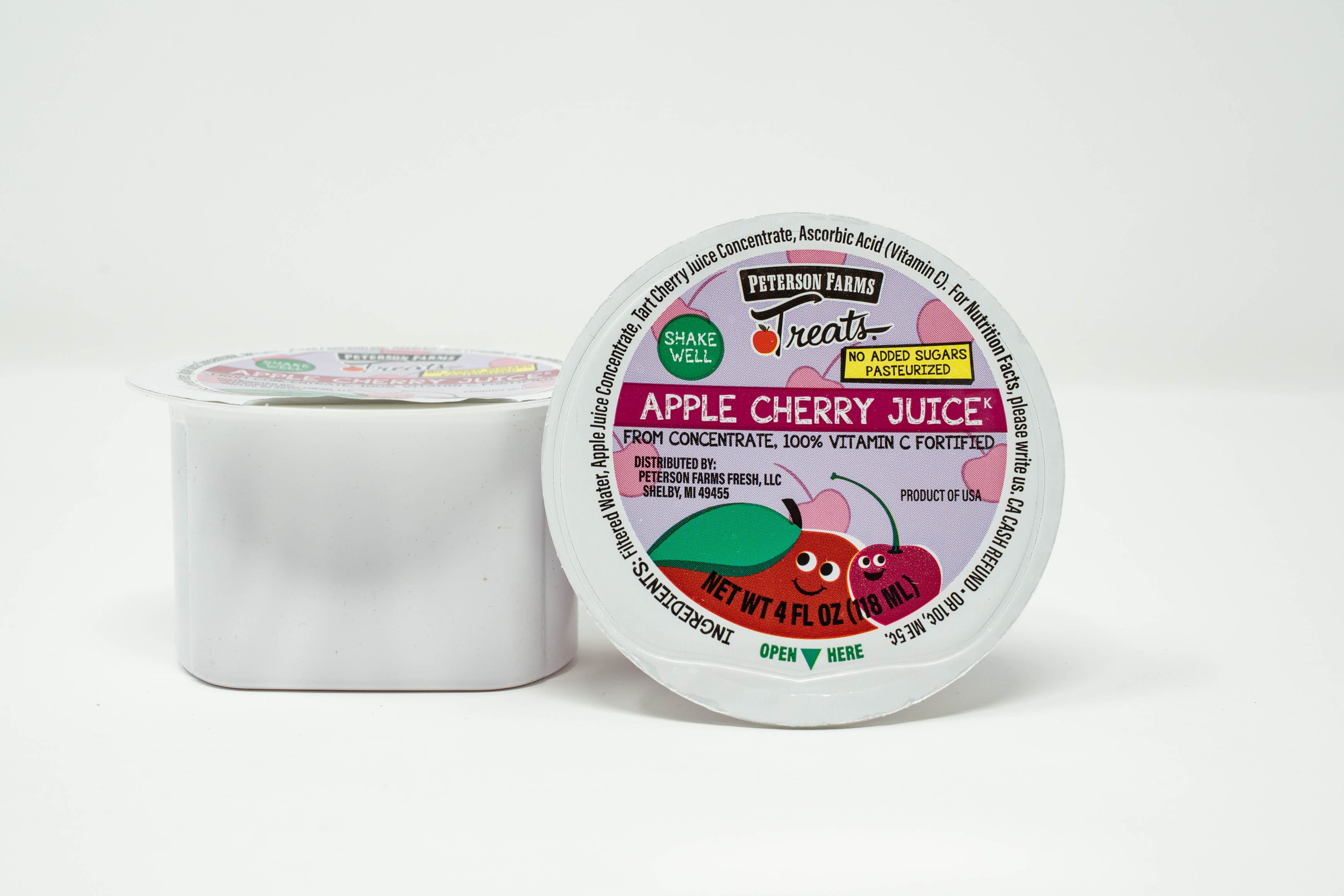 Brand image of Peterson Brands, LLC juice container product.