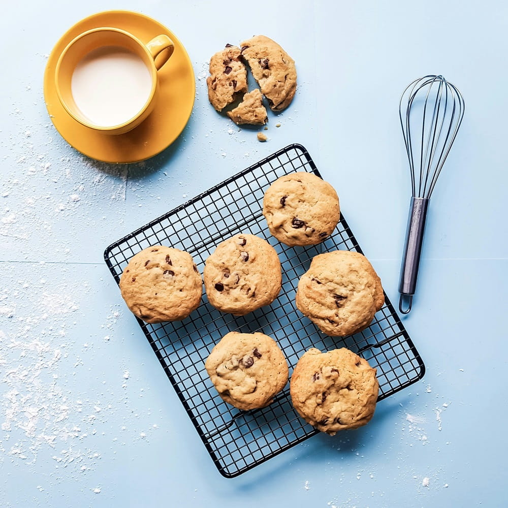 The ingredients for baking cookies.