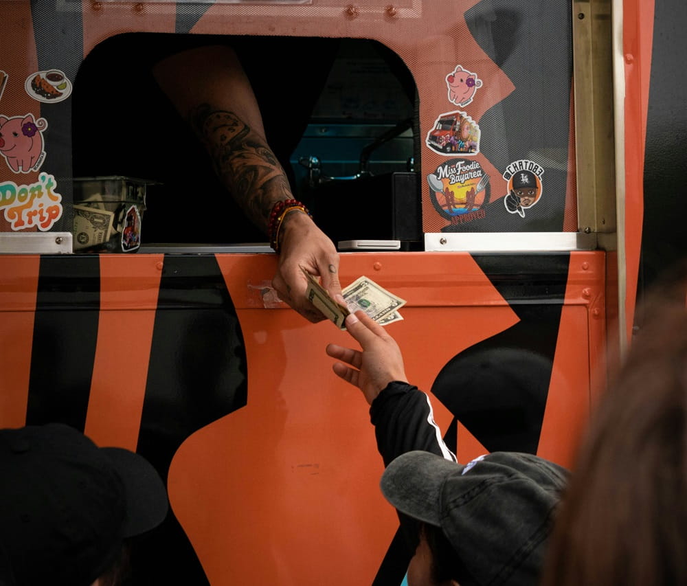 Selling pre-made food from a truck