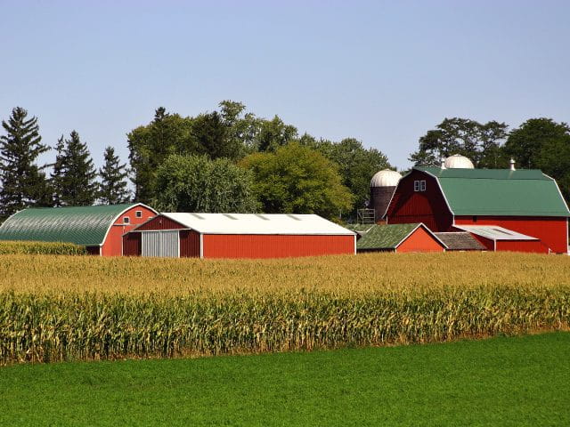 Example of a farmstead with land