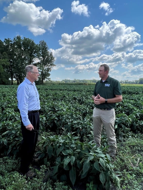 Director McDowell visits Planted Detroit and Ruhlig Farms