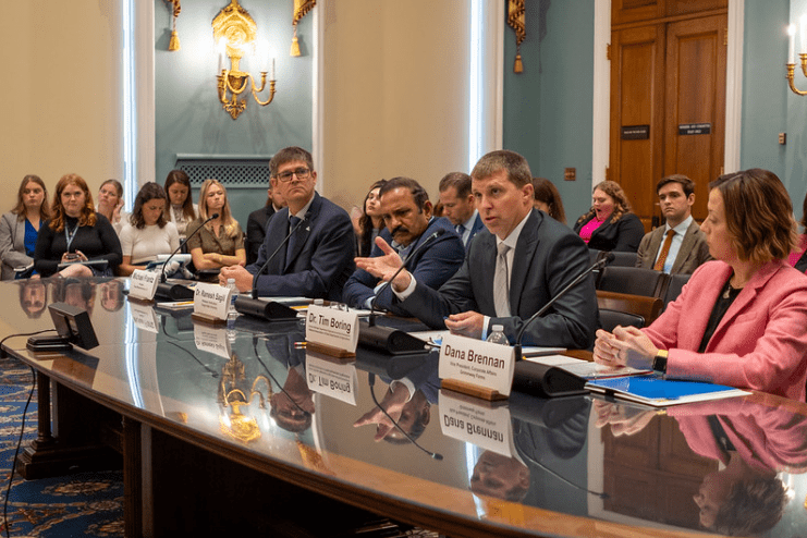 Tim Boring and others presenting at a congressional hearing in Washington, DC