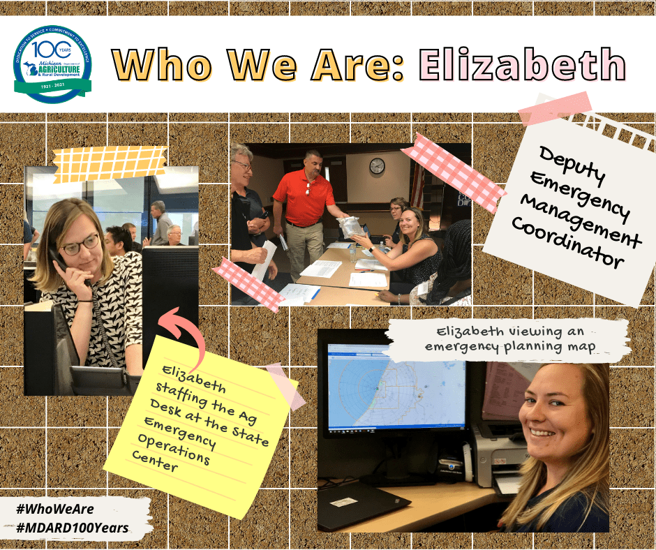 Elizabeth, Deputy Emergency Management Coordinator, MDARD
