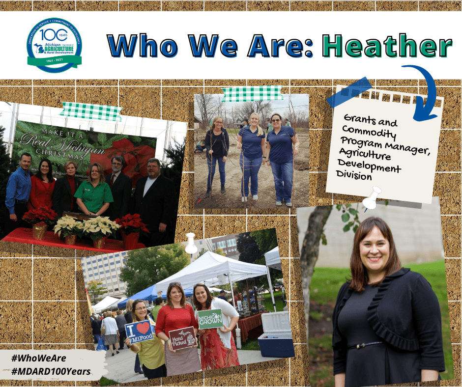 Who We Are Employee Feature - Heather, Grants and Commodity Program Manager, Agriculture Development Division
