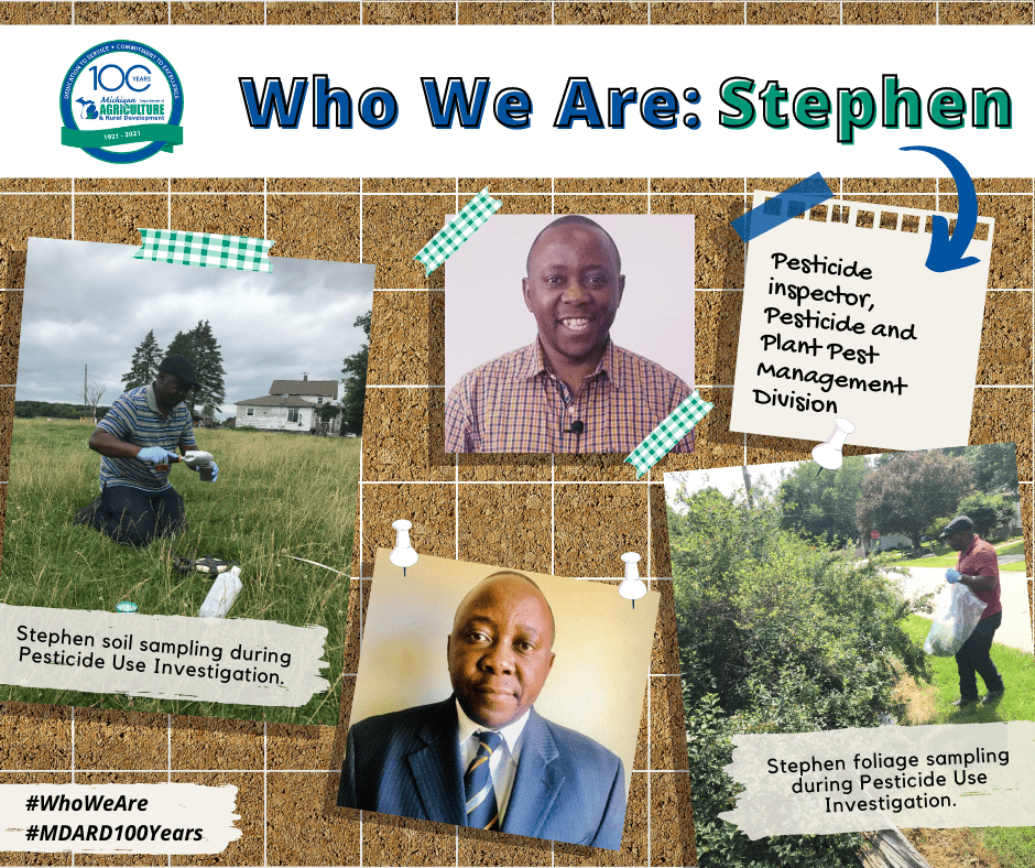 Who We Are Employee Feature - Stephen, Pesticide Inspector