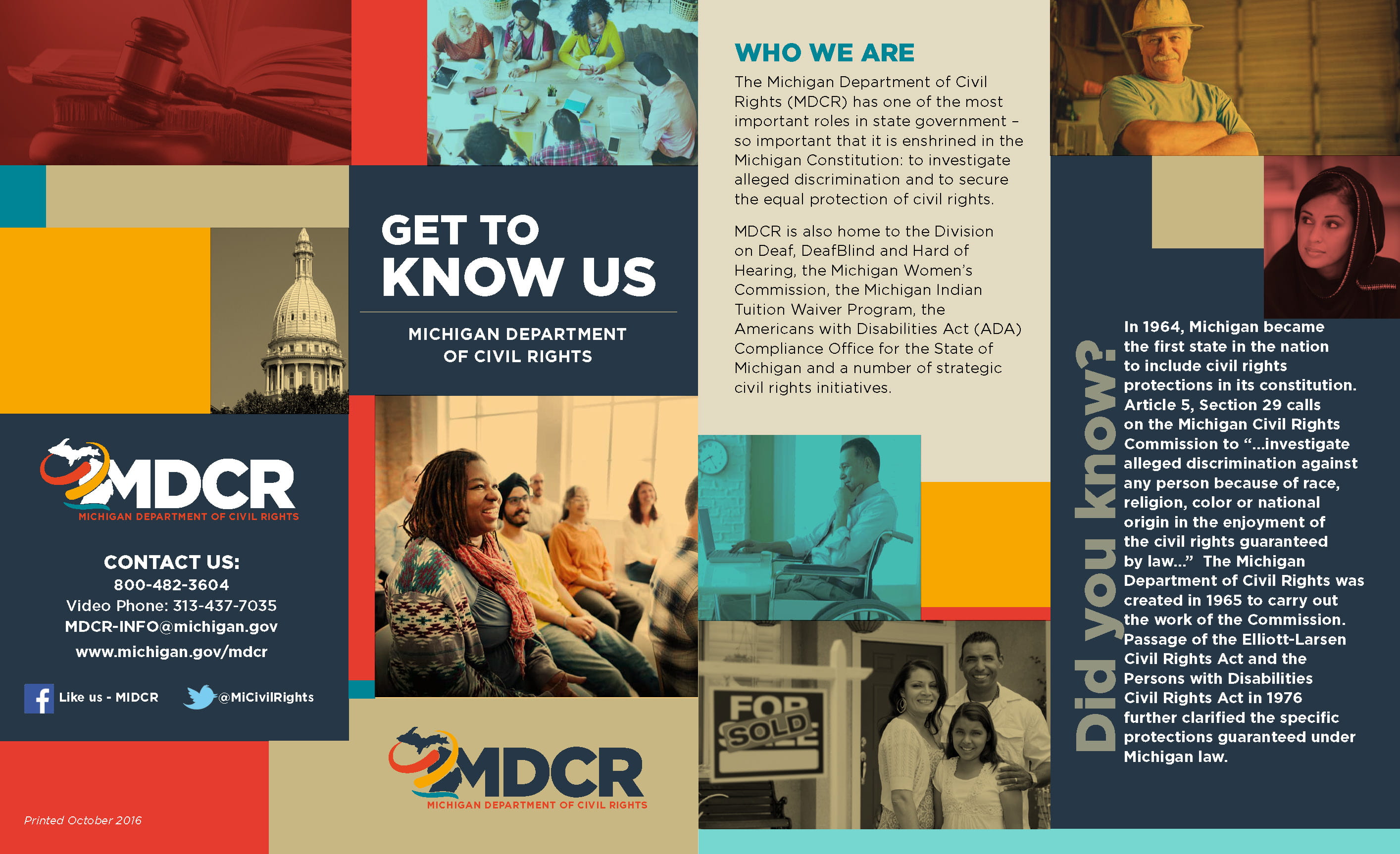 Get To Know Us Brochure Front