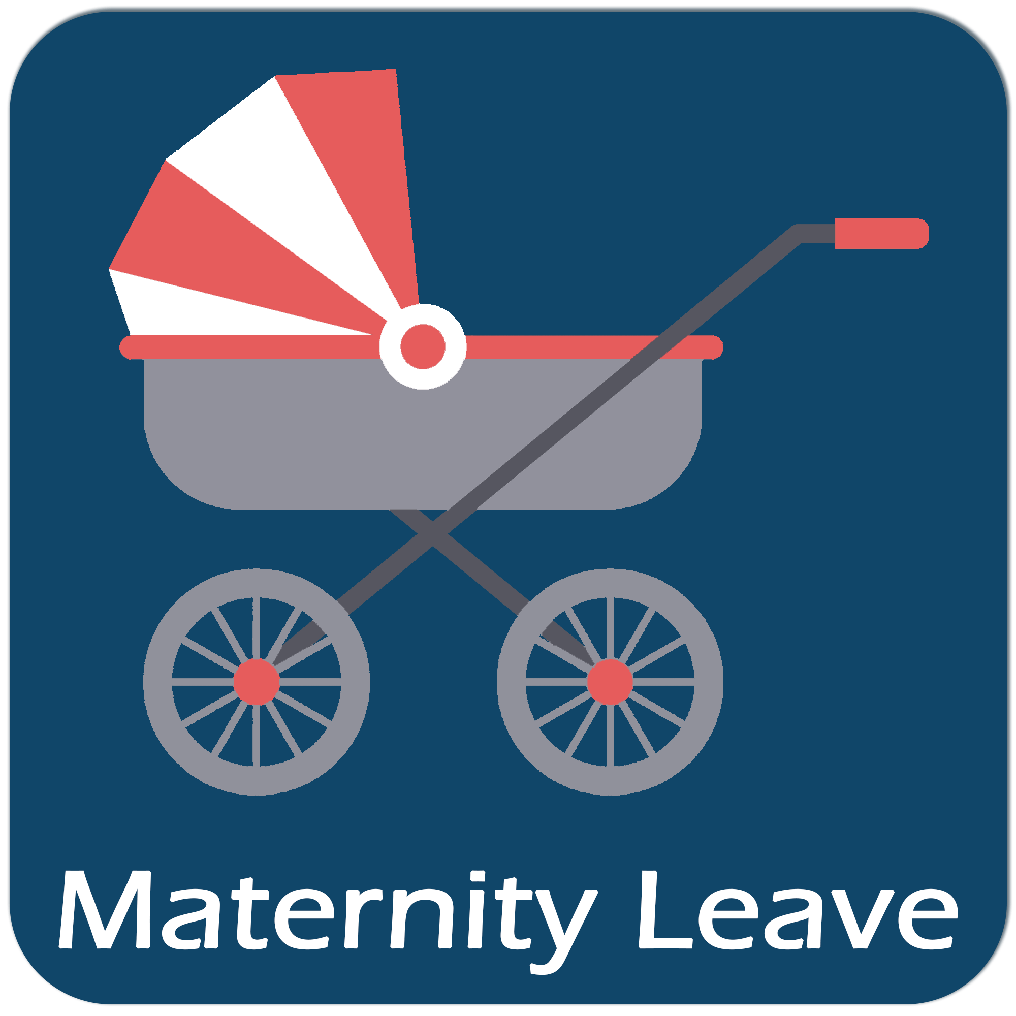 Maternity Leave icon of stroller