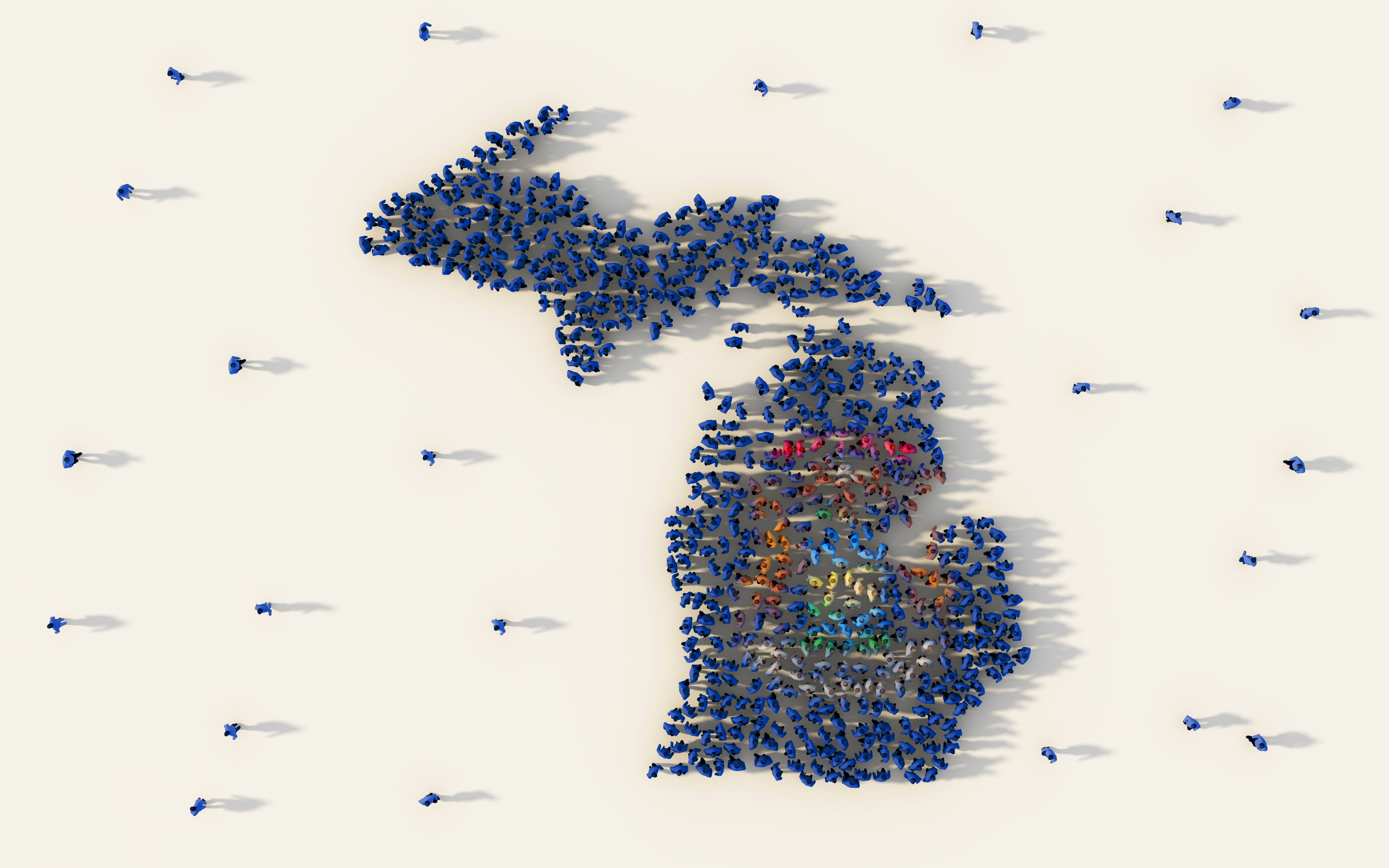 SOM Flag People Graphic