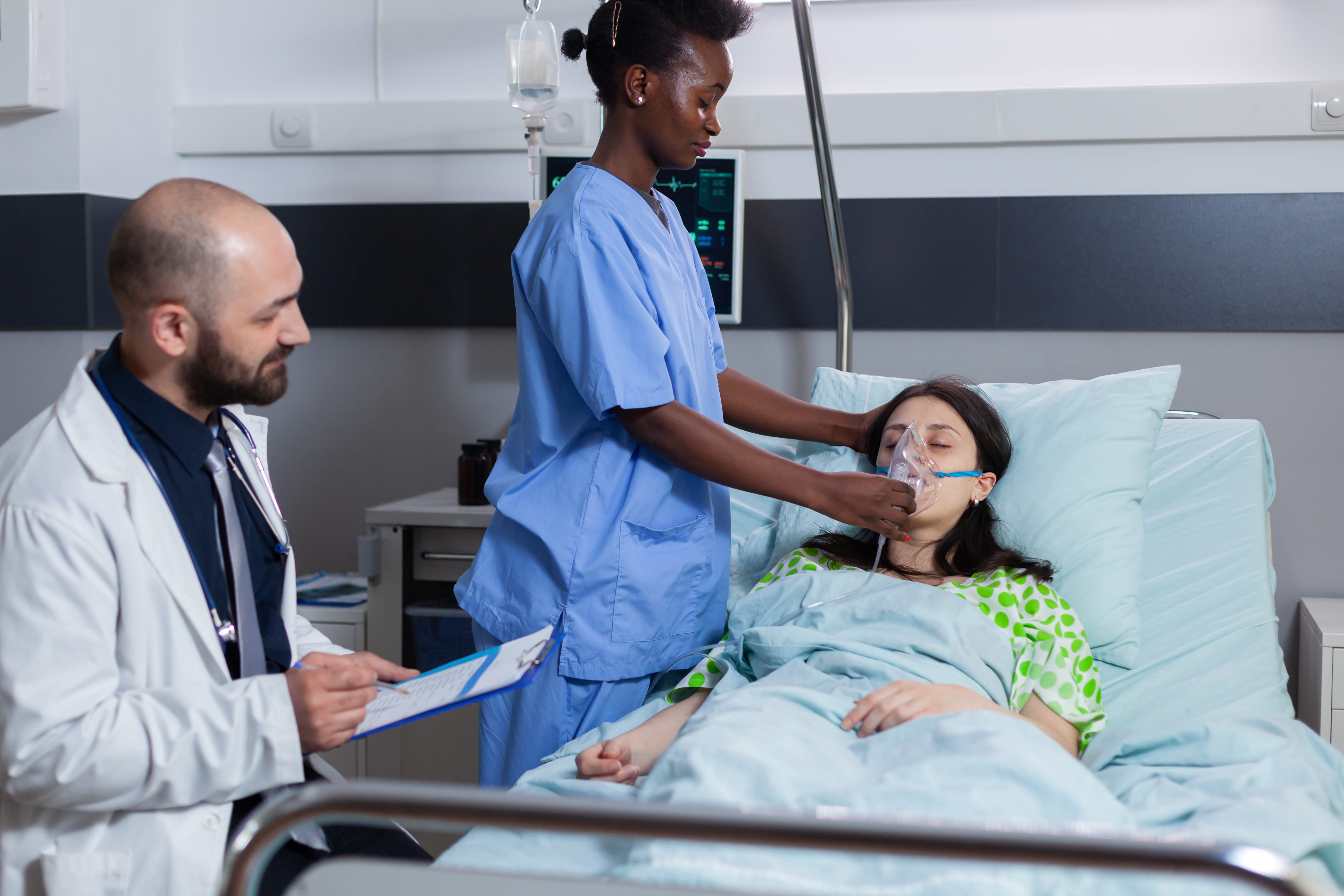 Health Sciences student working in the field
