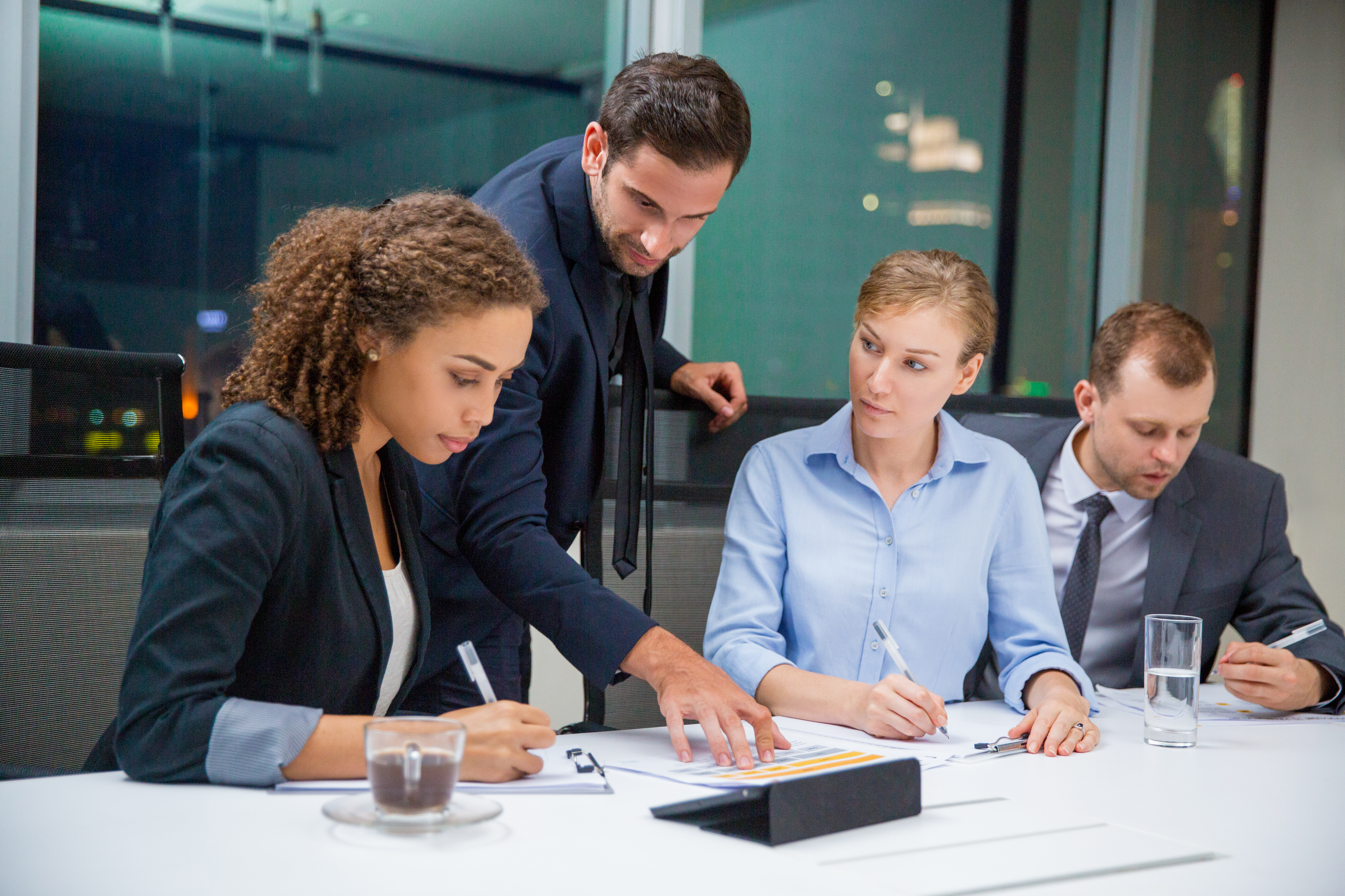 Educators in a meeting
