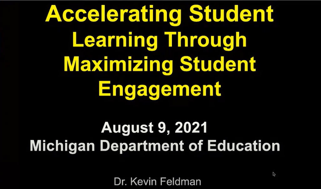 Accelerating Student Learning Through Maximizing Student Engagement