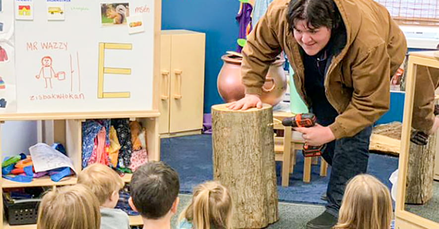 Zhiizibaakwadoke teaching
