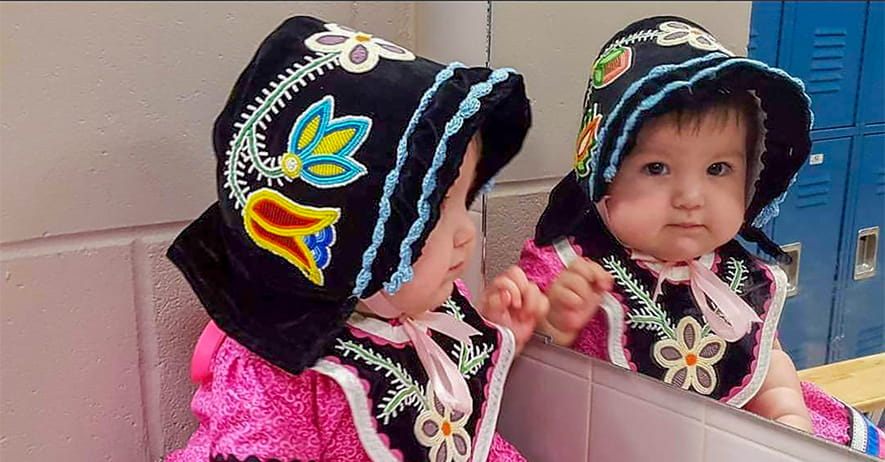 Young Child in a Mirror