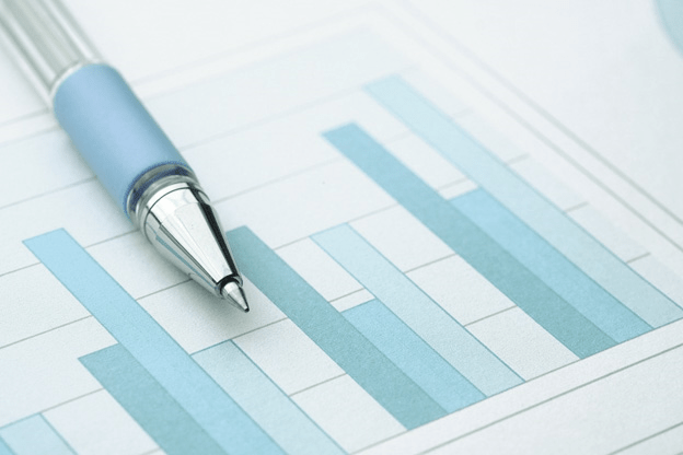 Graphic with a pen