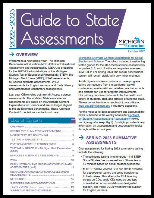 Guide to State Assessments
