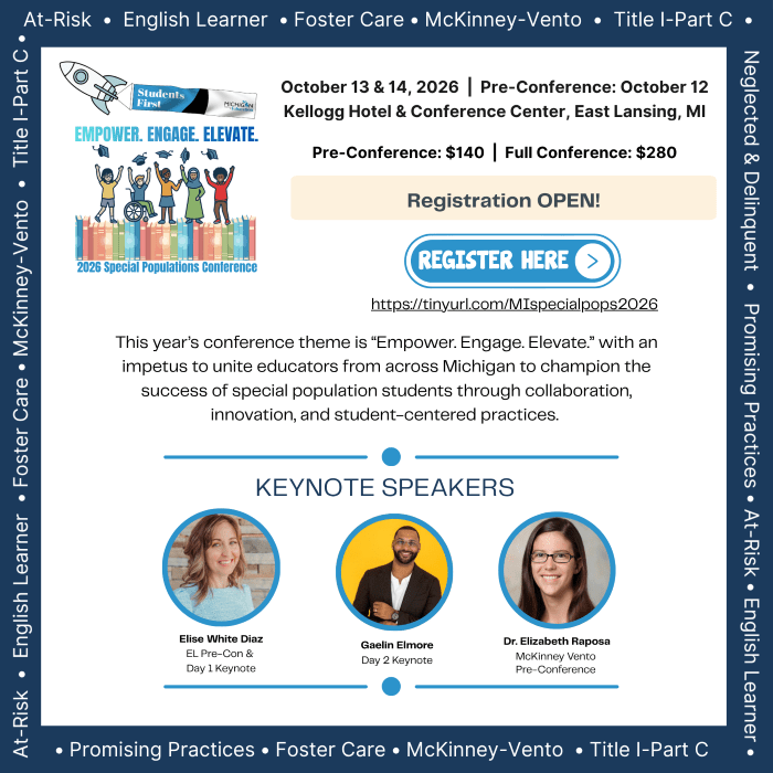2026 Special Populations Conference Flyer Logo