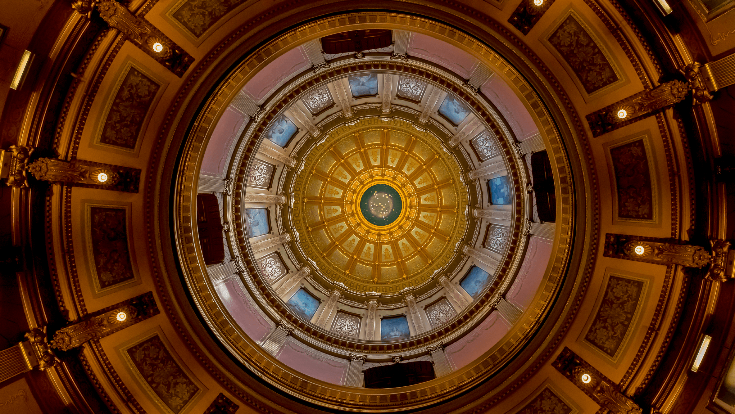 Interior of the Michigan Capitol Building Dome