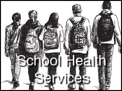 Kids wearing backpacks walking away